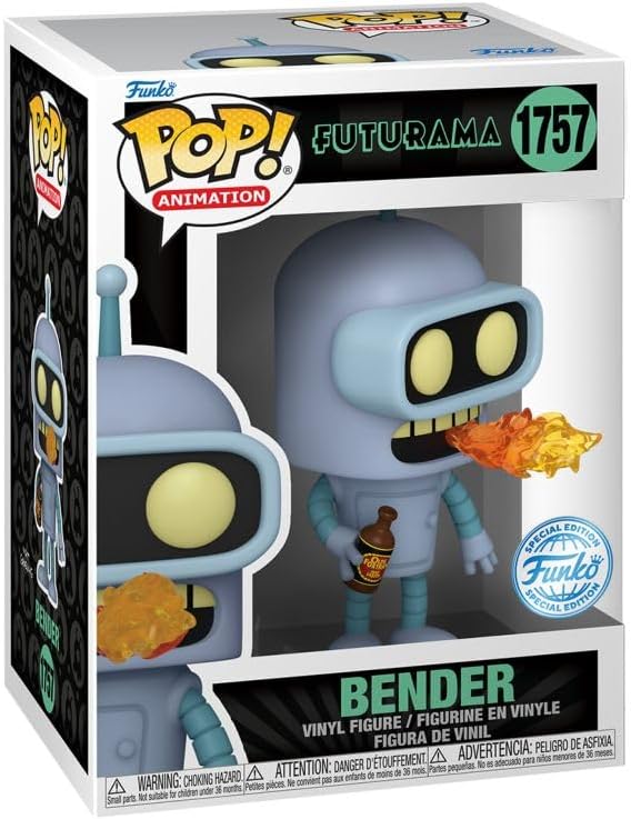 Funko Pop! Animation Futurama (1757) Bender Vinyl Figur Special Edition 9 cm