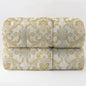 Trapunta Diamante Matrimoniale Jacquard Panna e Oro 270x270 cm | Invernale 350 gr