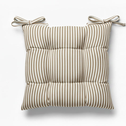 Cuscino Sedia Lagom - Cotone Tinto Filo a Righe Made in Italy