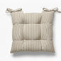 Cuscino Sedia Lagom - Cotone Tinto Filo a Righe Made in Italy