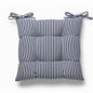 Cuscino Sedia Lagom - Cotone Tinto Filo a Righe Made in Italy