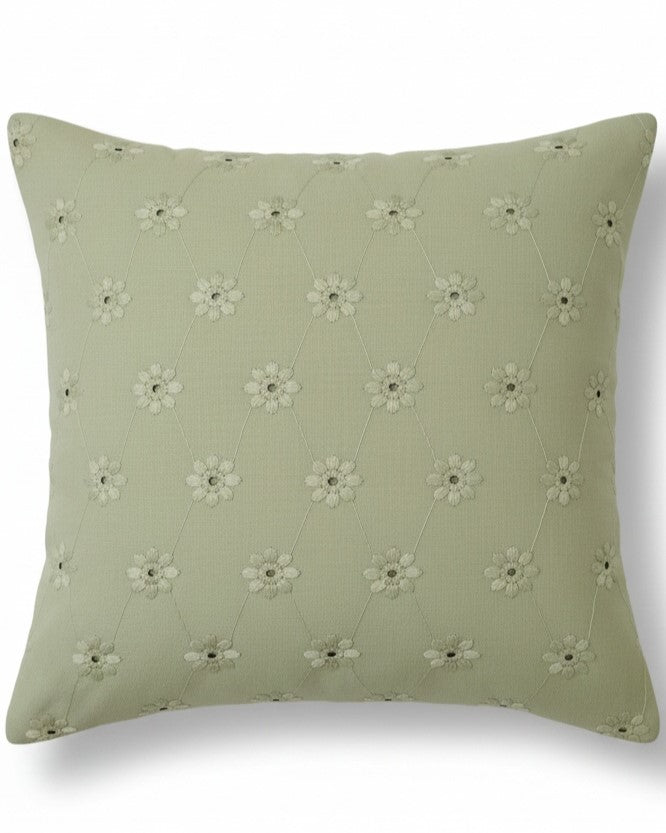 Cuscino Arredo Pizzo Sangallo 45x45 cm - Artigianale