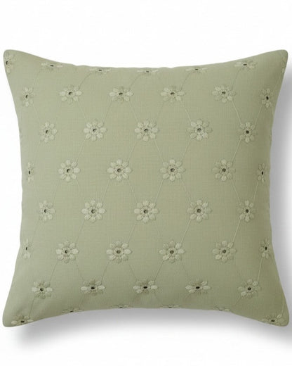 Cuscino Arredo Pizzo Sangallo 45x45 cm - Artigianale