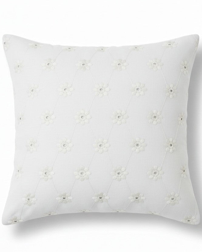Cuscino Arredo Pizzo Sangallo 45x45 cm - Artigianale