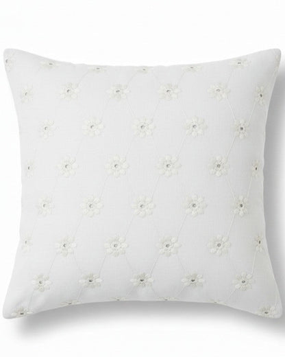 Cuscino Arredo Pizzo Sangallo 45x45 cm - Artigianale