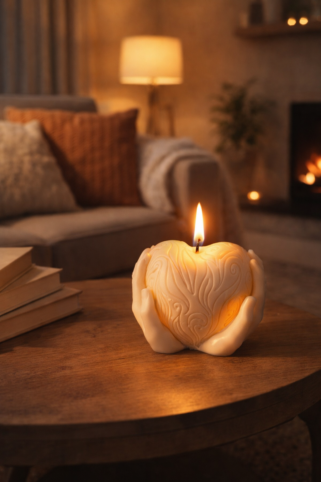 Candela un cuore tra le mani