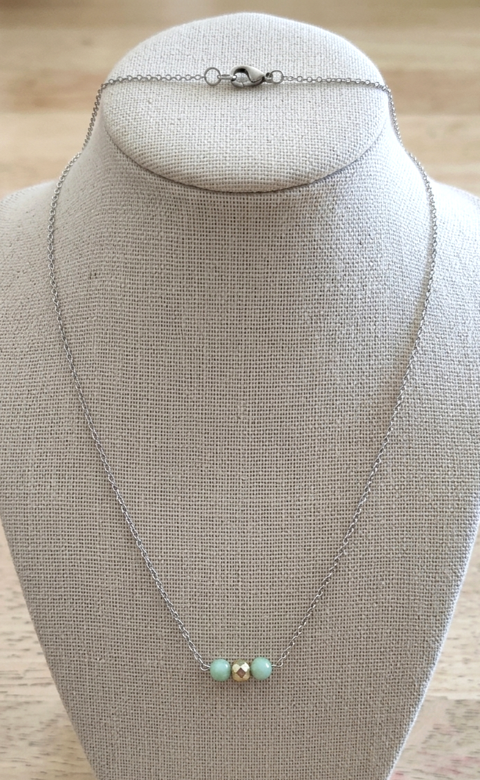 Collana "Mint & Gold"