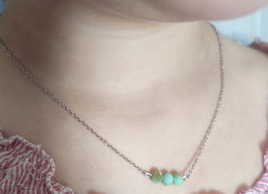 Collana "Mint & Gold"