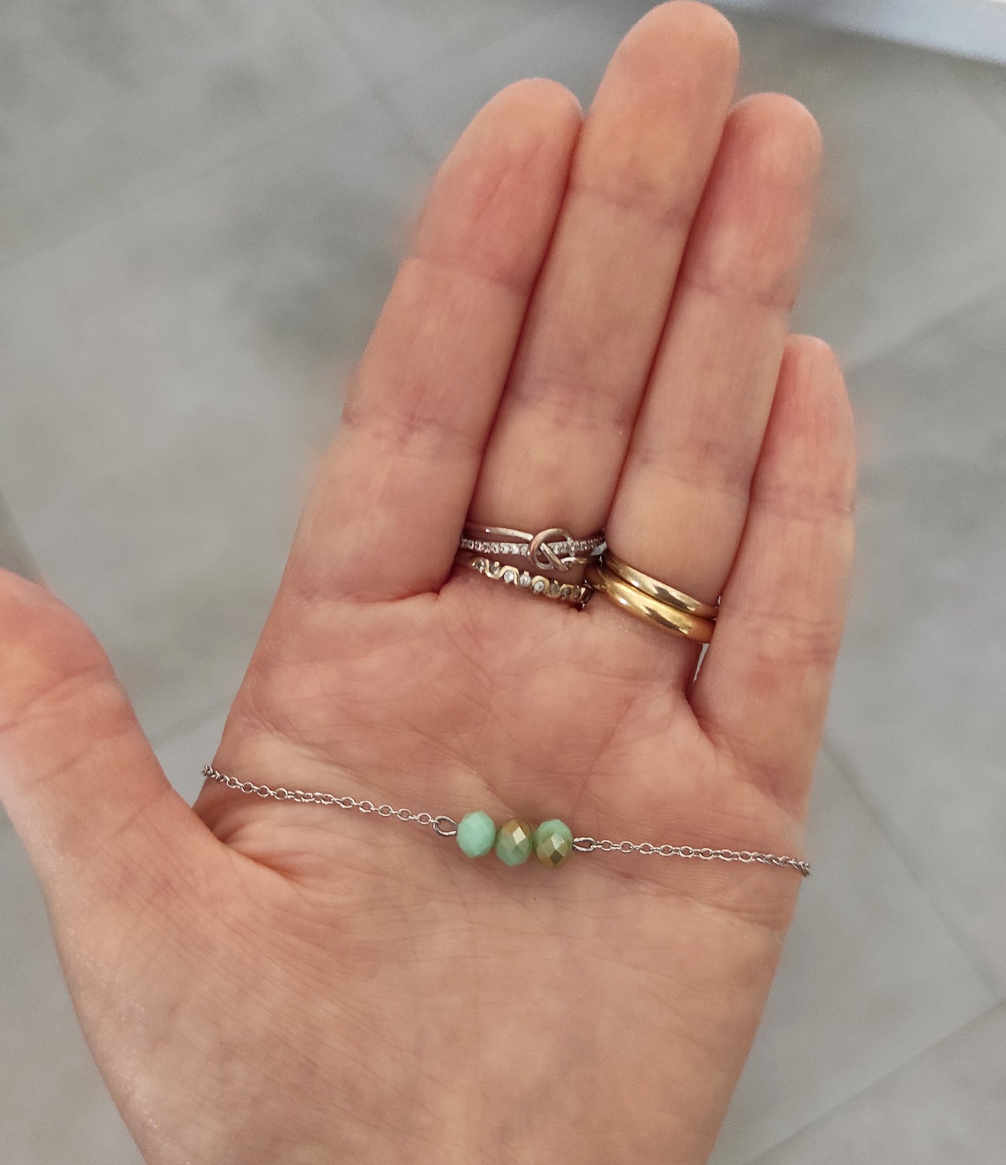 Collana "Mint & Gold"