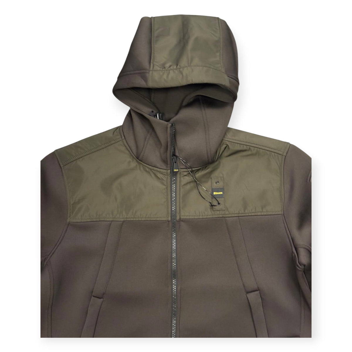 Blauer Felpa tecnica con cappuccio da uomo Wilbert 26WBLUF02398 007707 382 muschio