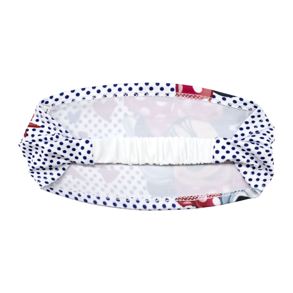 Fascia per capelli elastica Disney Minnie ufficiale stampata per bambina 1855
