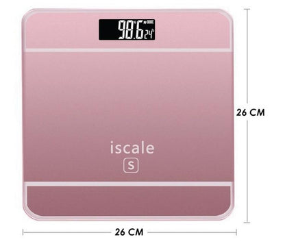Personenwaage, digital, elektronisch, Glas, 180 kg Tragkraft