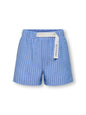 Only Girl's Bermuda KOGCOSMO Loose Fit 15368504 Light Blue Striped - 8-14 Years