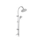 Illinois Round Chrome 5-Spray Shower Column Set — Cardinale Professional