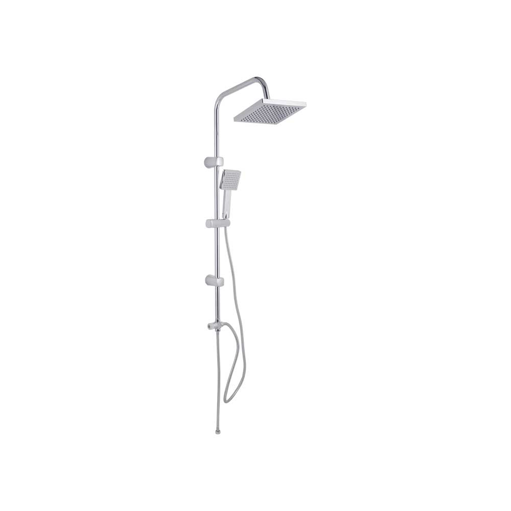 Set colonna doccia monogetto Quadra cromo — Cardinale Professional