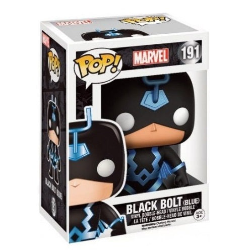 Funko Pop! Marvel (191) Black Bolt (Blau) Wackelkopf-Vinylfigur 9cm