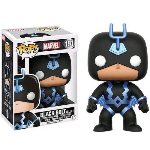Funko Pop! Marvel (191) Black Bolt (Blau) Wackelkopf-Vinylfigur 9cm