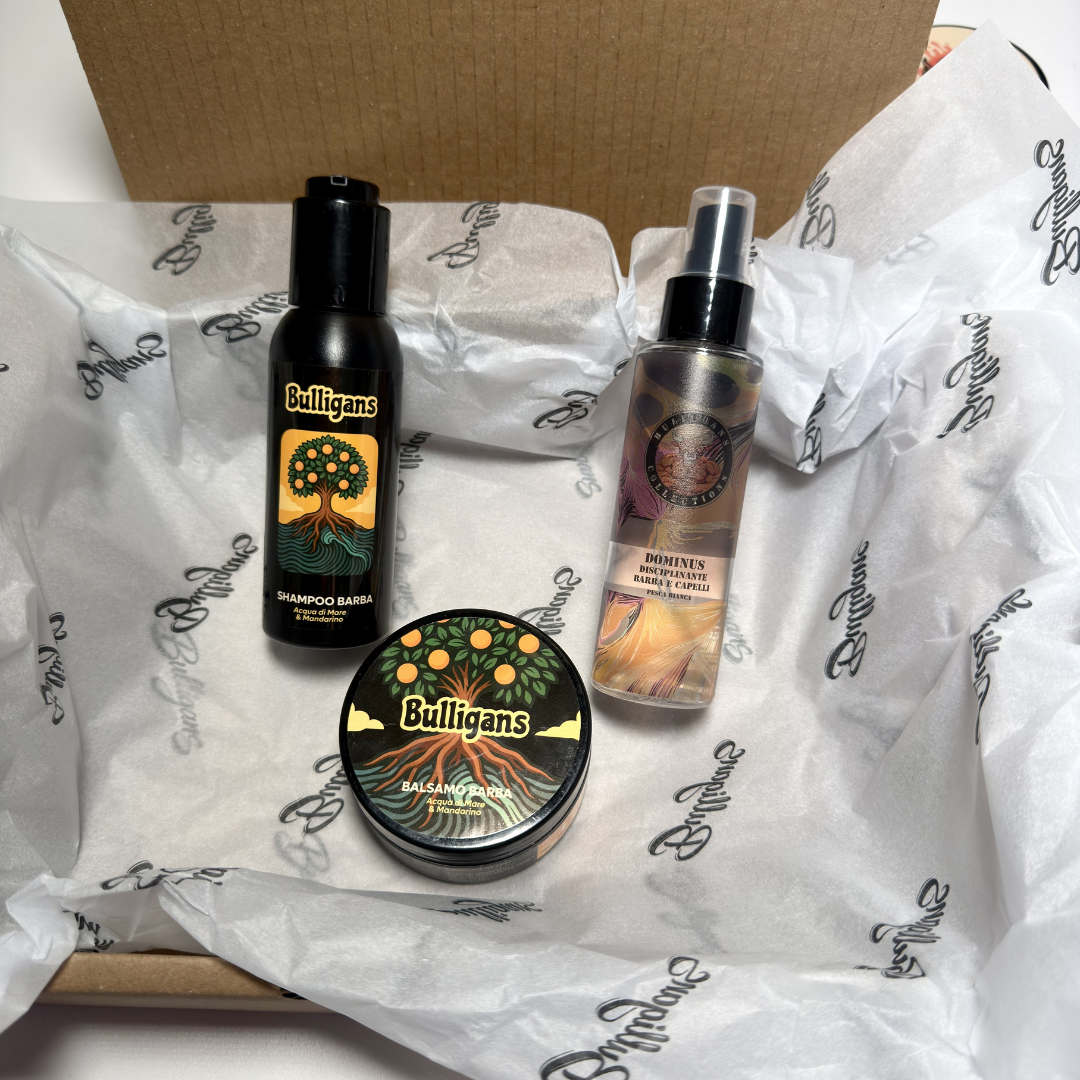 ANTI-FRIZZ BEARD BOX - Sea Water & Mandarin scent