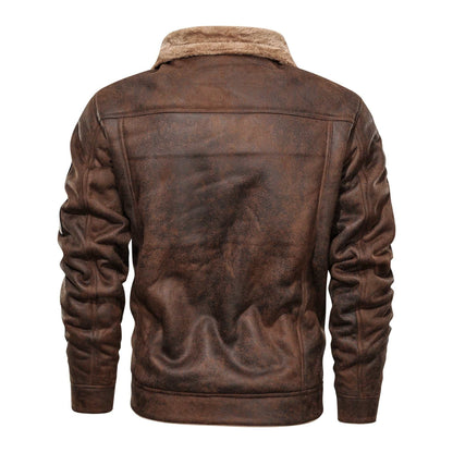 Giubbotto uomo in pelle Military