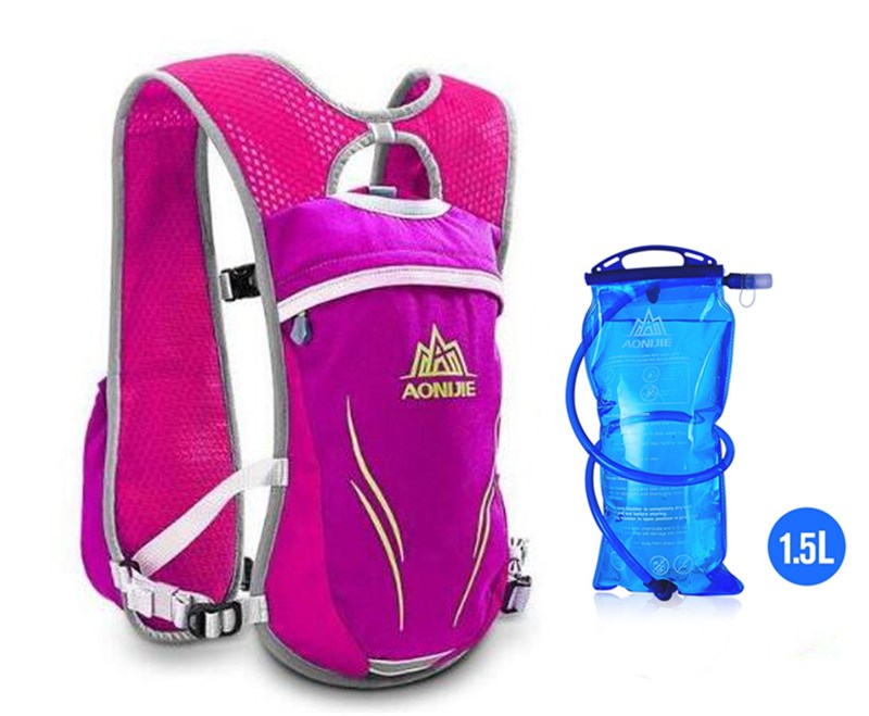 Zaino Running Idratazione Unisex per Maratona con Tasche Multiple