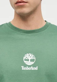 Timberland T-shirt Uomo Print Stack Logo TB0A6WWT A6Z Verde