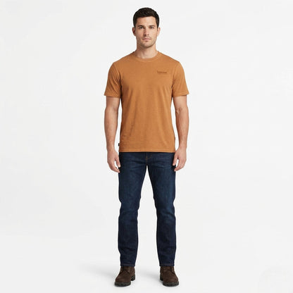 Timberland T-shirt Manica Corta Logo Albero Ricamato TB0A5MU6A P47 - Grano Uomo