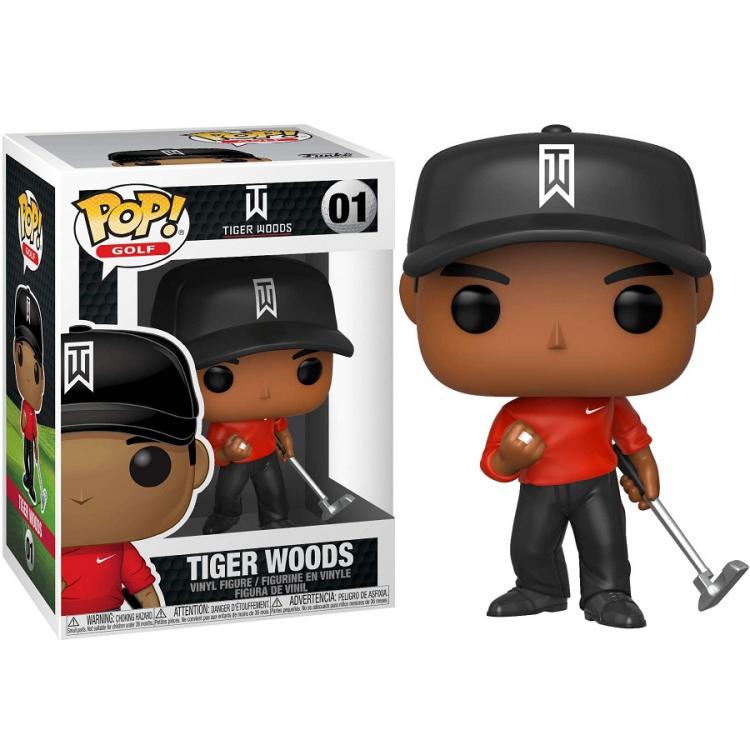 Funko Pop Golf - Tiger Woods (01) Mit T-Shirt Sport Vinyl Sammelfigur