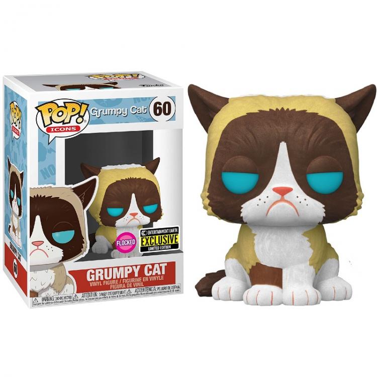 Funko Pop! Icons Grumpy Cat – Grumpy Cat (60) Flocked Exklusive Vinylfigur