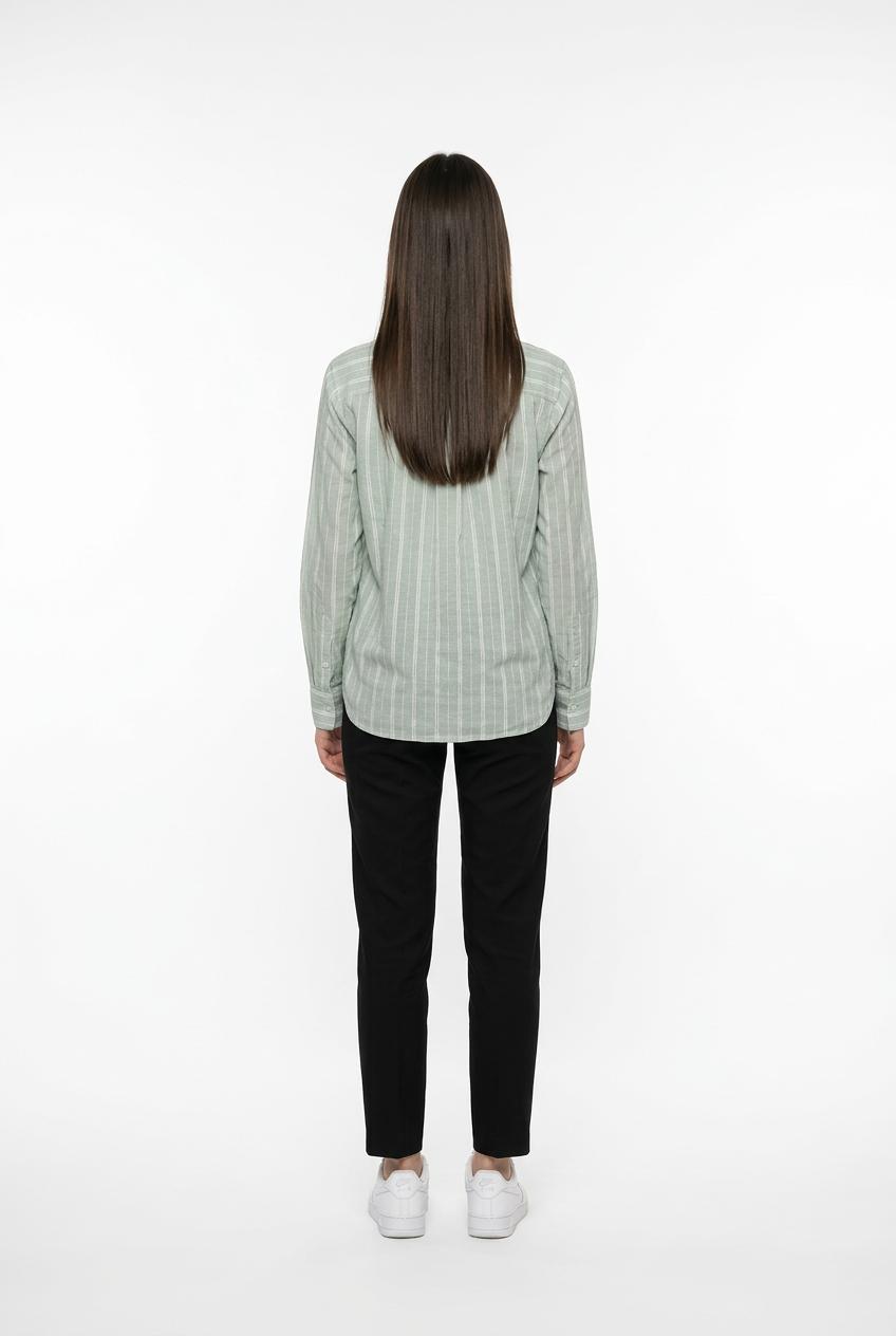 Pepe Jeans camicia a righe da Donna Bain PL2051405 610 Bleach Green