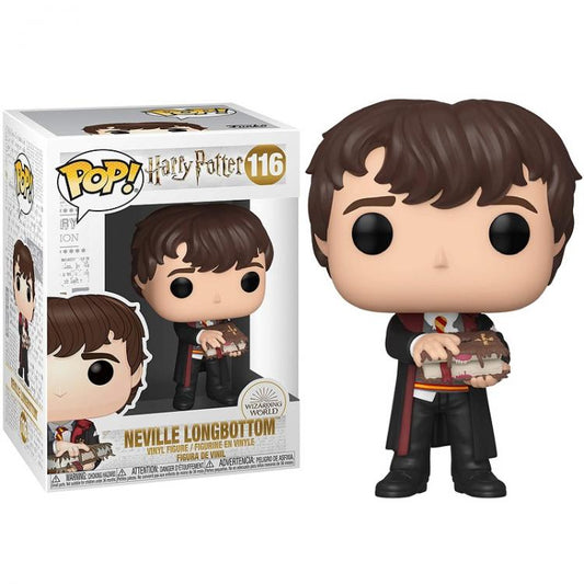 Funko Pop! Harry Potter – (116) Neville Longbottom mit Monsterbuch Figur 9cm