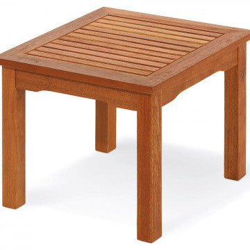 Quadratischer Beistelltisch 50x50 cm aus massivem Akazienholz 22 mm stark