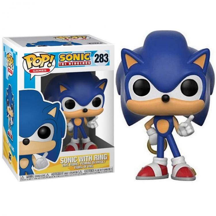 Funko Pop! Games Sonic The Hedgehog - (283) Sonic mit Ring Figur 9cm