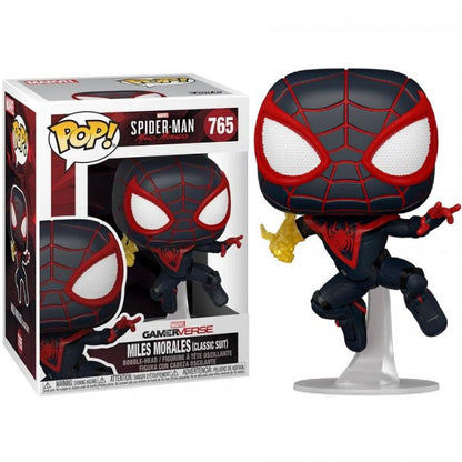 Funko Pop ! Spider-Man Miles Morales - (765) Classic Suit Figur Spiderman 9cm