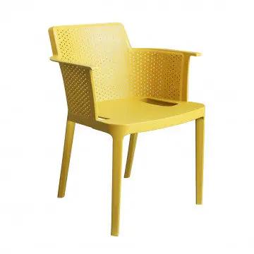 Poltrona Cathy - Poltrona impilabile in polipropilene - Dimensioni: 60x58x76.5cm