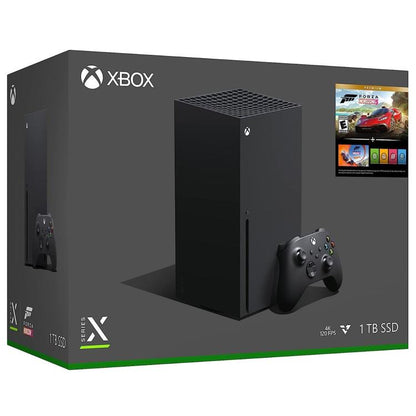 Microsoft Konsole Xbox Series X 1 TB Schwarz Bundle + Forza Horizon 5 + Hot Wheels