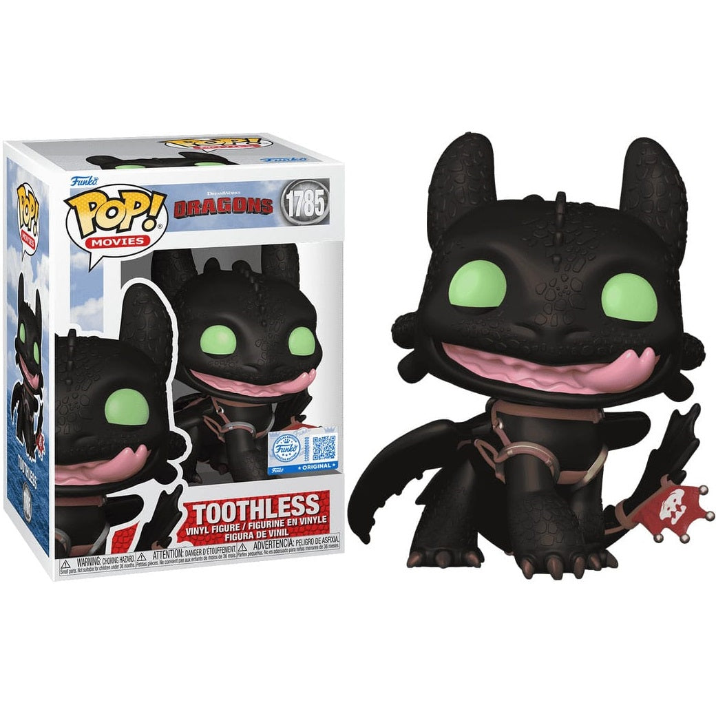 Funko Pop! Movies Drachenzähmen leicht gemacht - (1785) Ohnezahn Drache mit Zunge EXM 9cm