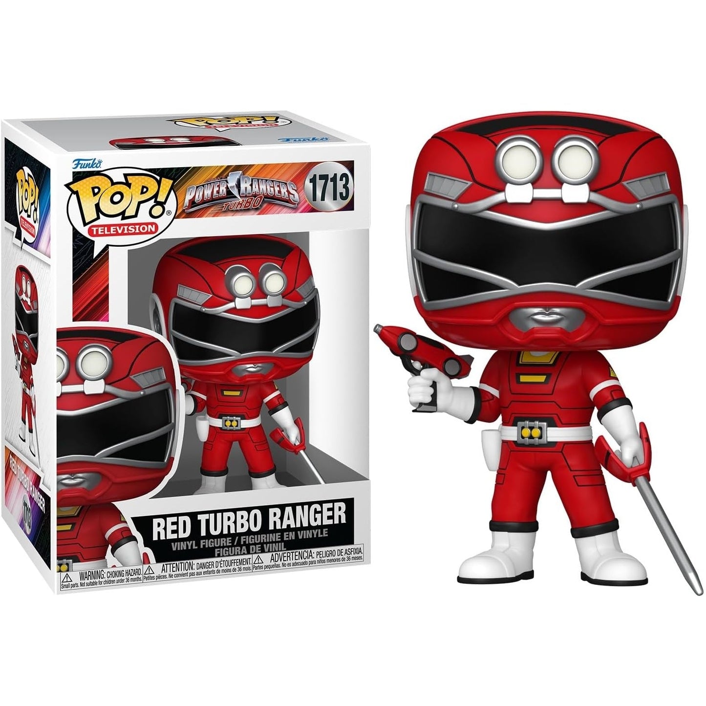 Funko Pop! TV - Power Rangers (1713) Red Turbo Ranger Figur 9cm