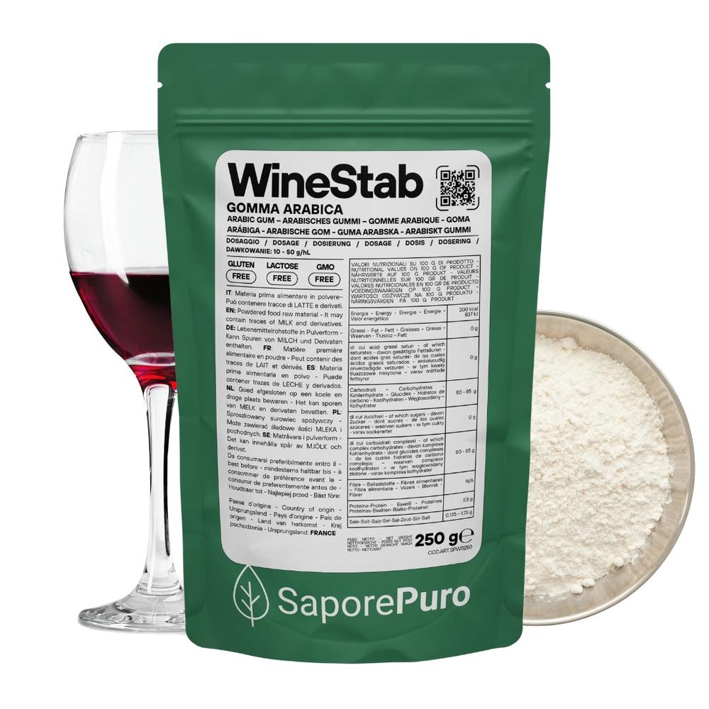 WineStab – Gomma Arabica Naturale per Stabilizzazione del Vino