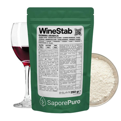 WineStab – Gomma Arabica Naturale per Stabilizzazione del Vino