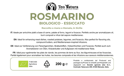 Rosmarino Essiccato Bio 200 gr