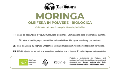 Moringa Oleifera Bio in Polvere | 200g