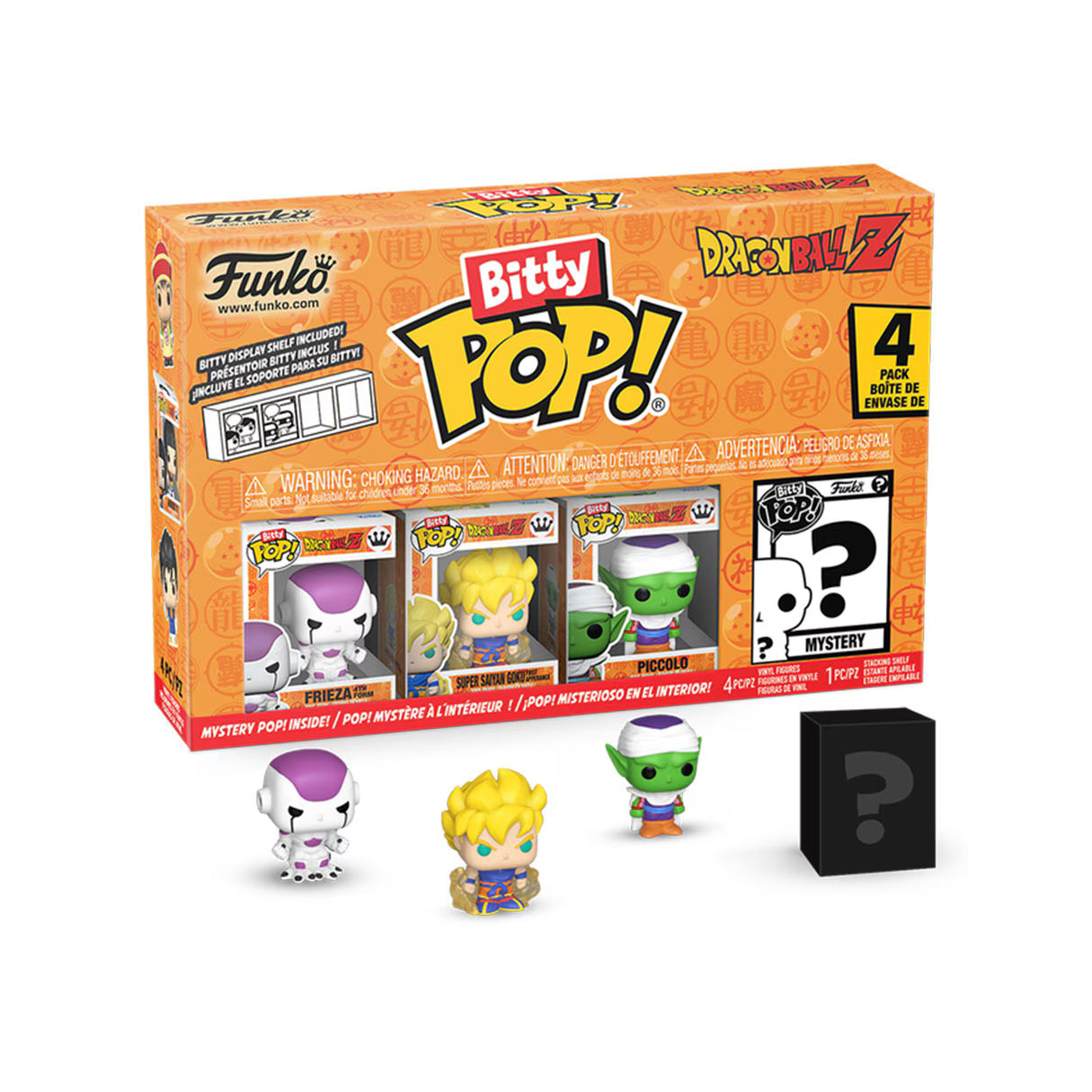 Funko Bitty Pop! mit Mystery Pop Dragon Ball Z 4-teiliges Vinylfiguren-Set Neu