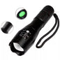 T6 LED Military Tactical Flashlight 100000 Lumens Bike Zoom Rechargeable Lantern