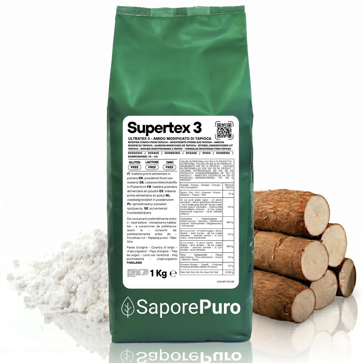 SUPERTEX 3 - ULTRATEX 3  - Amido modificato da Tapioca - Uso Caldo e Freddo