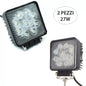 2-Piece Headlight Spotlight Kit 27 Watt 9 LED 12V Car Work Light Boat Jeep Land
