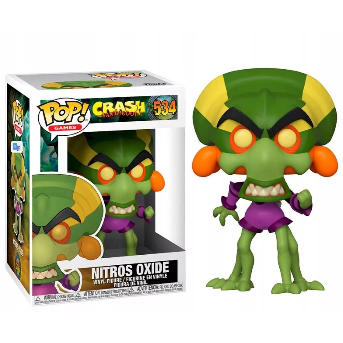 Funko Pop! Games Crash Bandicoot (534) Nitros Oxide Vinylfigur Team Racing