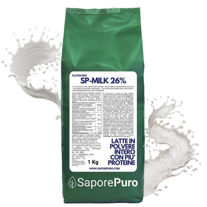 Latte in Polvere con più Proteine Magro o Intero - sostituto del Latte in Polvere per Gelati, Pasticceria e altri uso - SP MILK