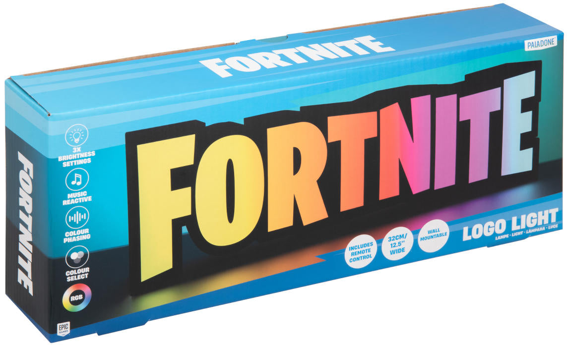 Paladone Lampe Fortnite Logo Light LED-Nachtlicht + Fernbedienung