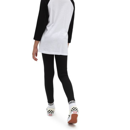 Vans pantalone Leggings da bambina Chalkboard VN0A5ATXY28 nero-bianco