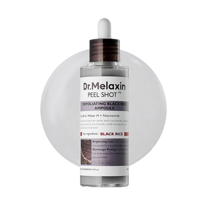 DR.MELAXIN PEEL SHOT EXFOLIATING BLACK RICE AMPOULE